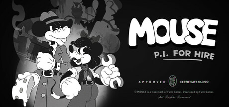 MOUSE: P.I. For Hire official art used as a divider for comic strip route planning