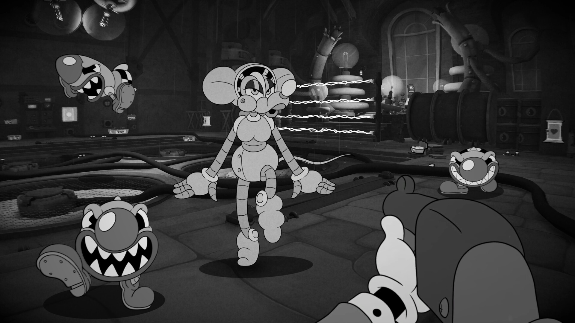 MOUSE: P.I. For Hire gameplay screenshot used to support late comic strip cleanup notes